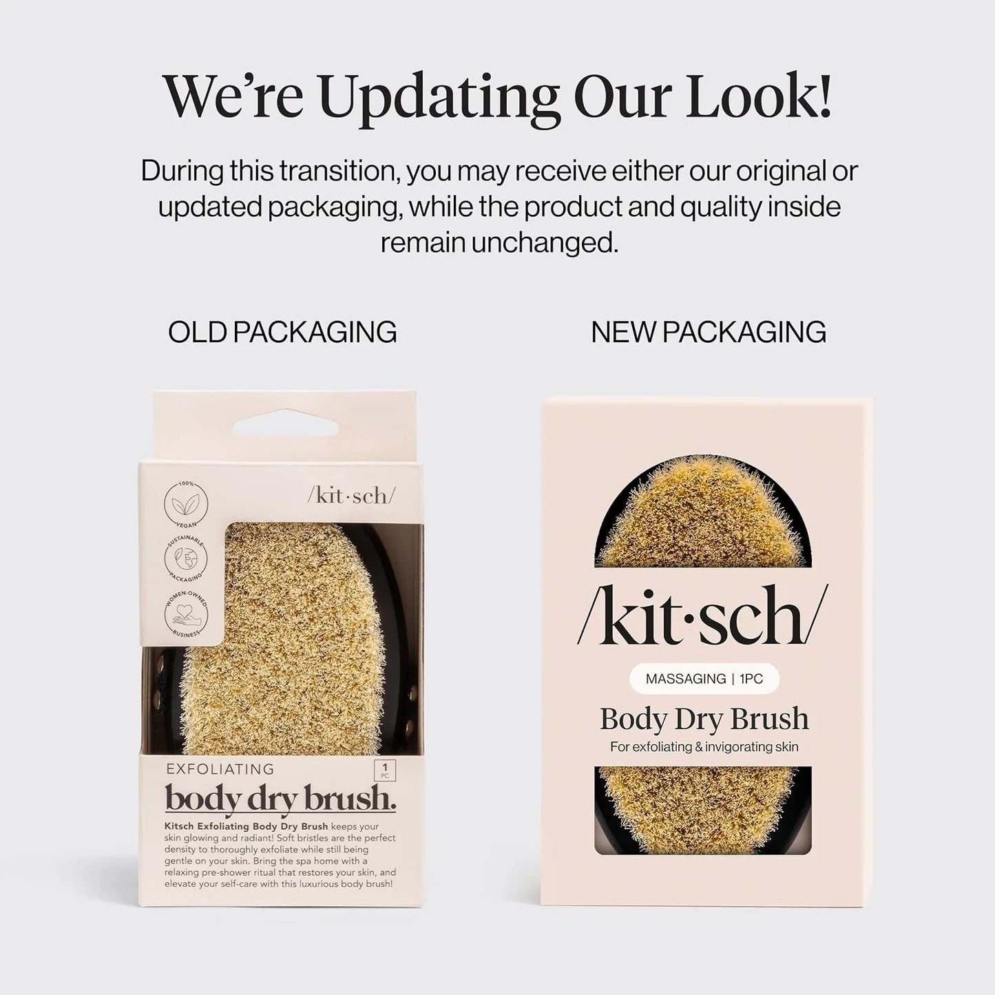 Kitsch Dry Brushing Body Brush for Lymphatic Drainage