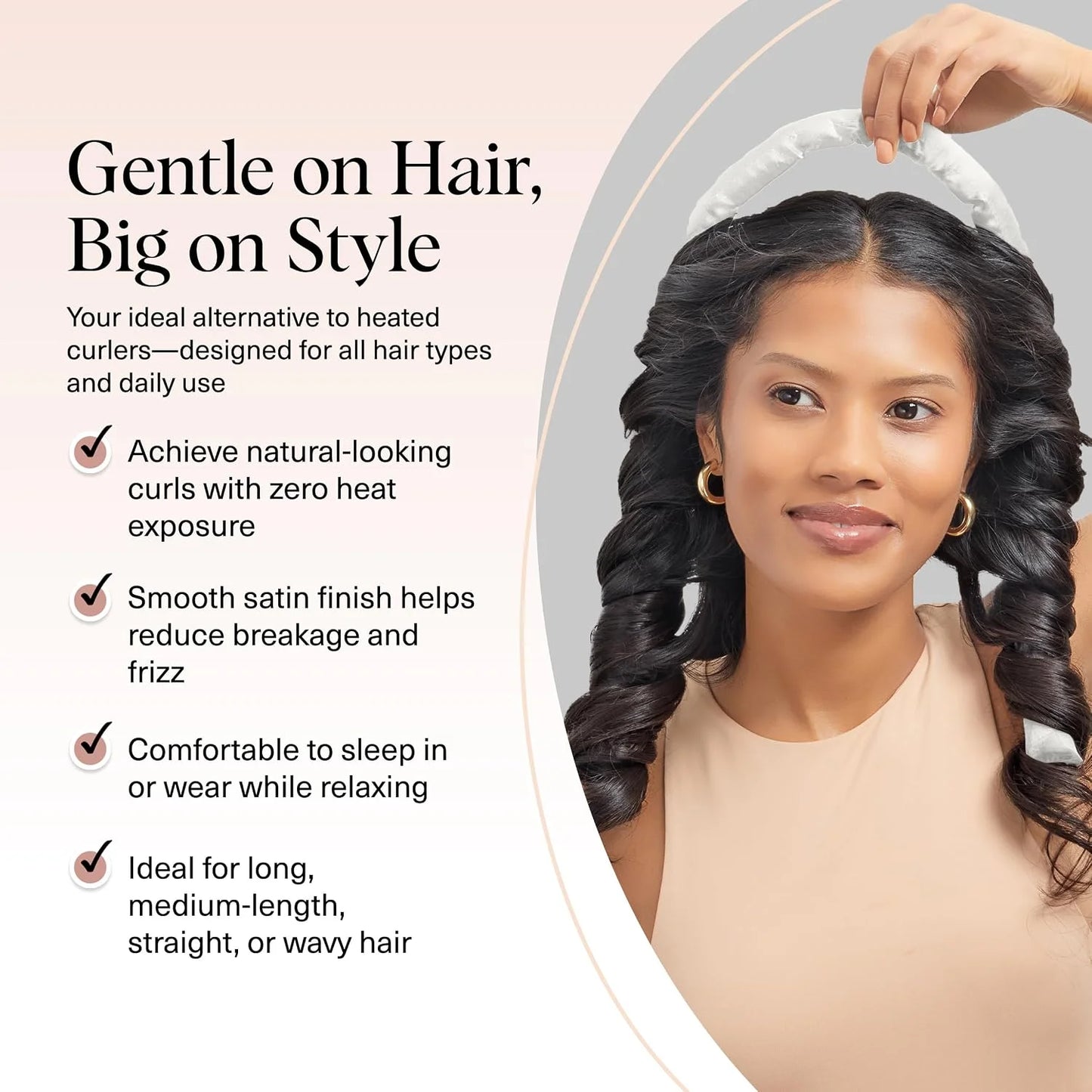 Kitsch Velvet Heatless Curls Overnight Set - Eucalyptus