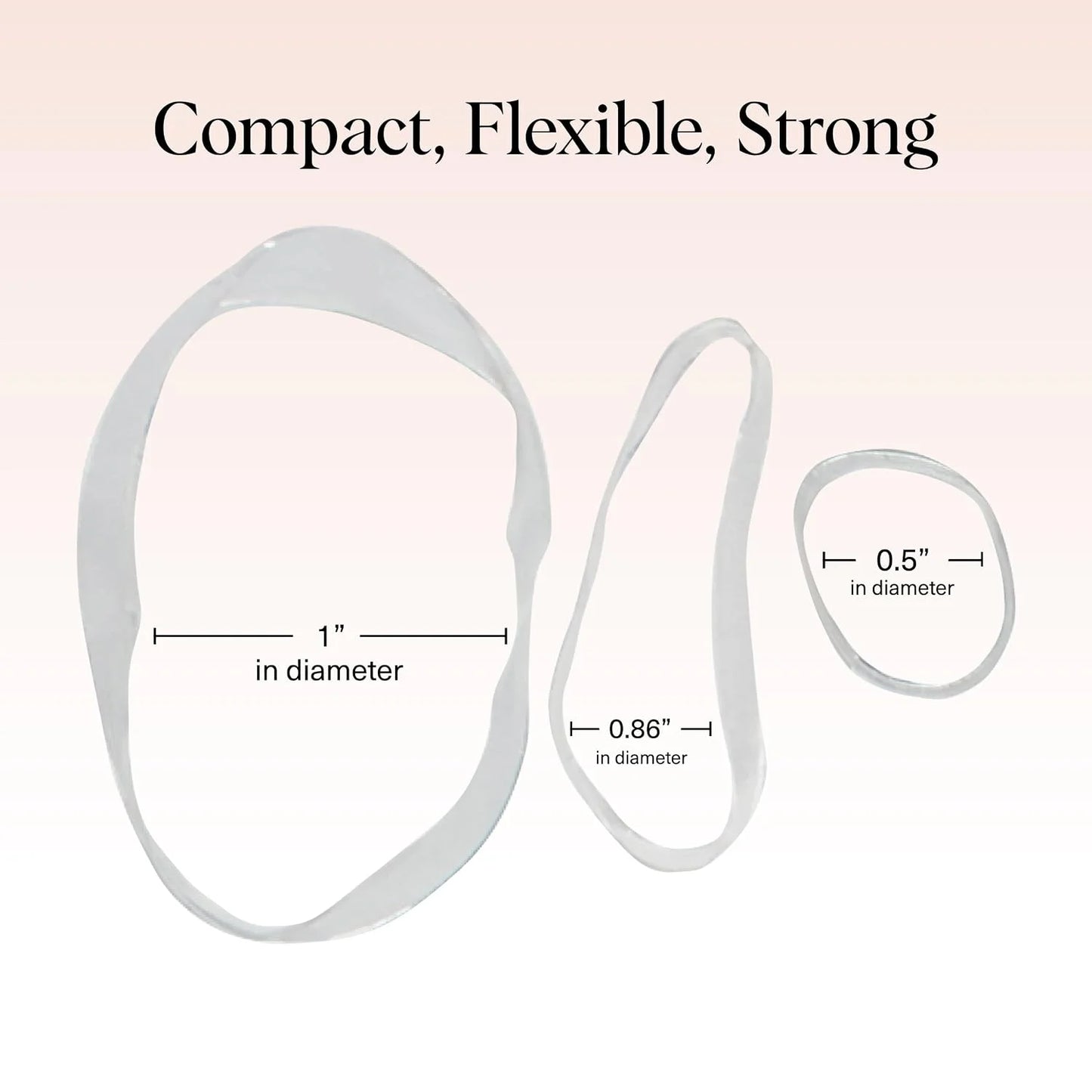 Kitsch Hair Ties No Damage for Kids, Teens and Women - Black, 500pcs