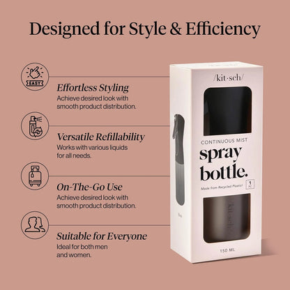 Kitsch Continuous Spray Bottle for Hair – Sheer Violet, 150ml