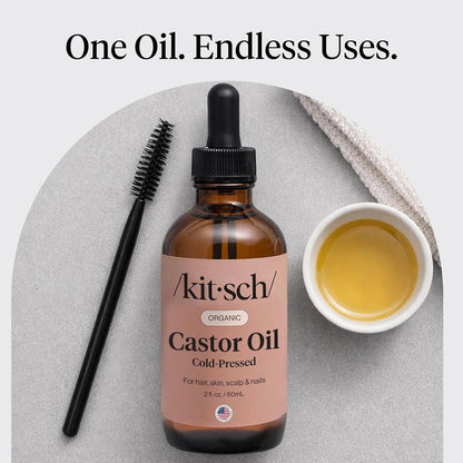 Kitsch 100% Pure Castor Oil Organic Cold Pressed - 2 oz