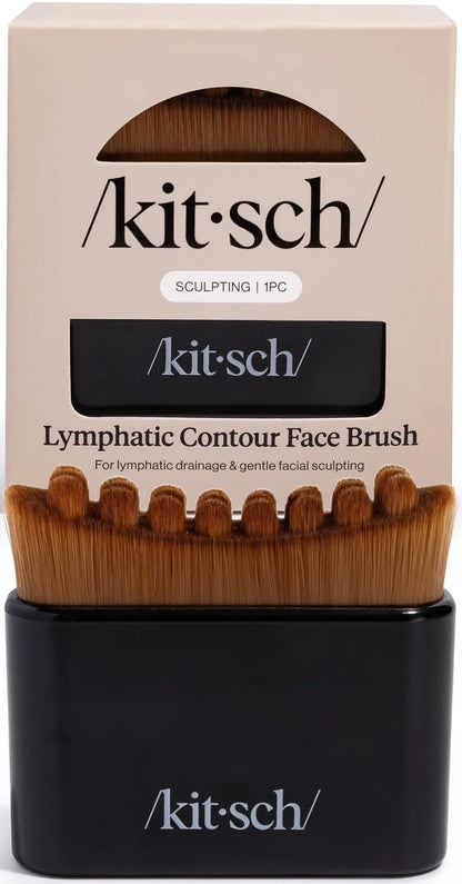 Kitsch Lymphatic Contour Face Brush - Facial Massage Brushes - Terracotta
