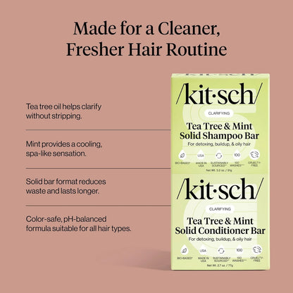 Kitsch Rosemary & Biotin Shampoo and Conditioner Set for Hair Growth