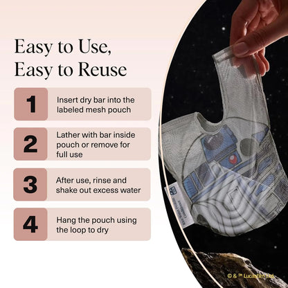 Kitsch x Star Wars Stormtrooper Soap Saver Bag – Mesh Bag Soap Holder