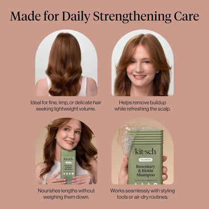 Kitsch Argan Oil Shampoo for Hair Growth – Hydrating Hair Care – 12.3 oz