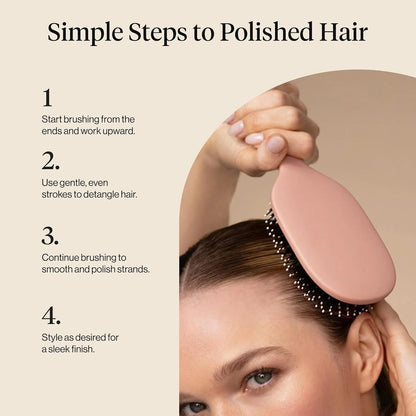 Kitsch Smooth & Polish Hair Brushes For Women and Men - Terracotta