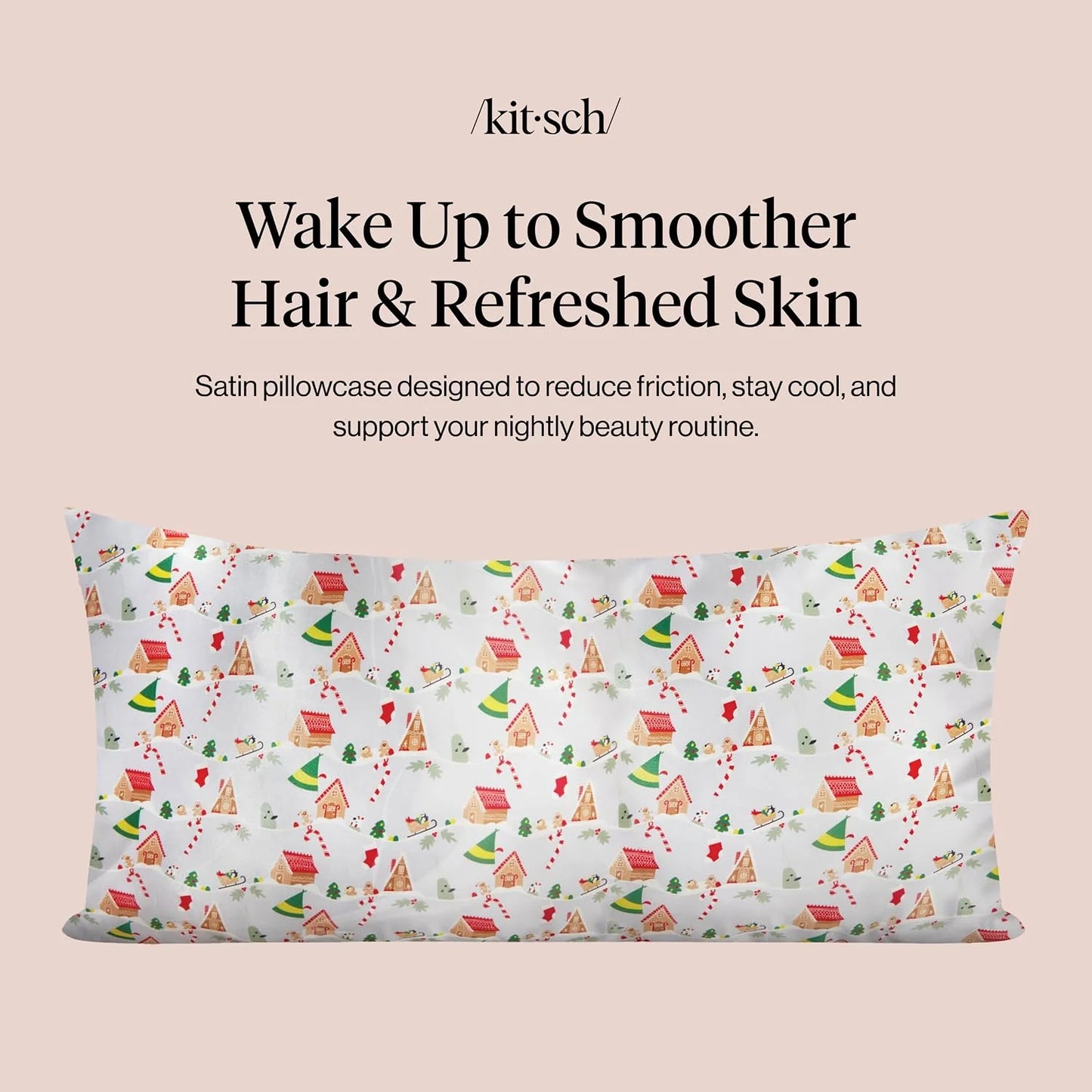 Lisa Frank x Kitsch Satin Pillowcase, Size 19x36 - Rainbow Leopard