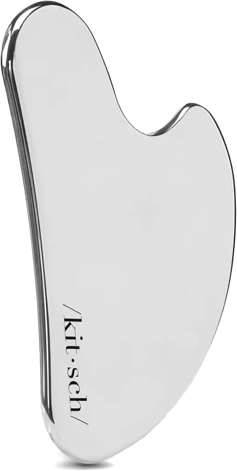 Kitsch Stainless Steel Guasha Tool for Face - Silver