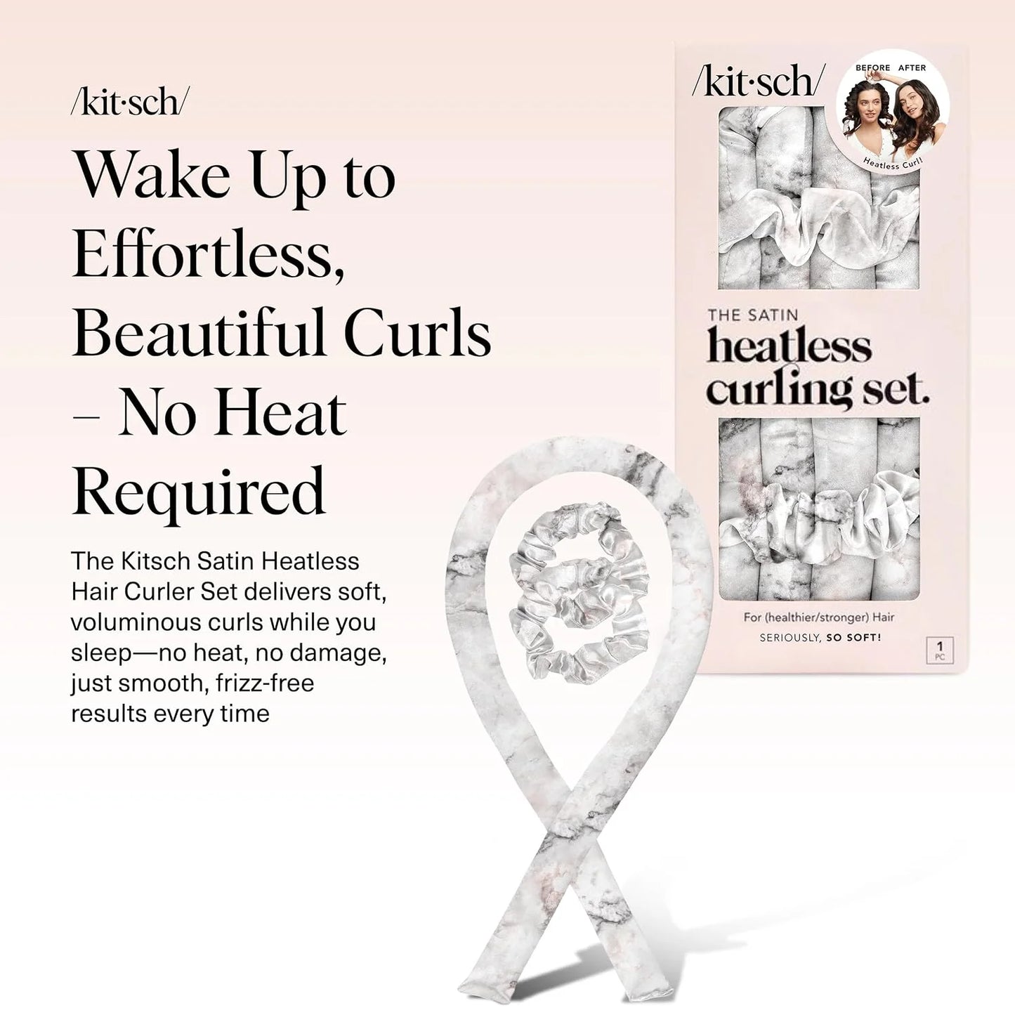 Kitsch Velvet Heatless Curls Overnight Set - Eucalyptus