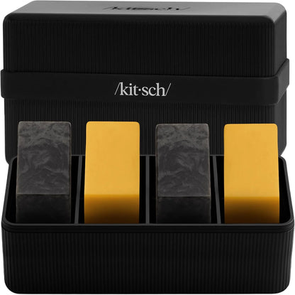 Kitsch 4-Compartment Travel Soap Case – TSA-Approved Bar Soap Holder