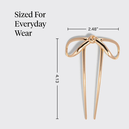 Kitsch Mini Metal French Hair Pin & Hair Clips for Women - Silver, Set of 3