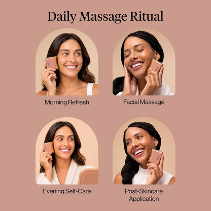 Kitsch Lymphatic Contour Face Brush - Facial Massage Brushes - Terracotta