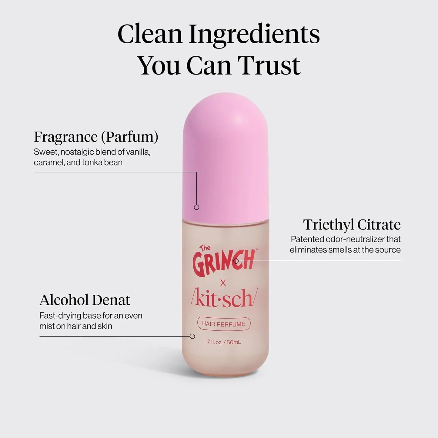 Kitsch Hair Perfume for Women – Hair Spray & Body Mist – Caramel Cream 50mL