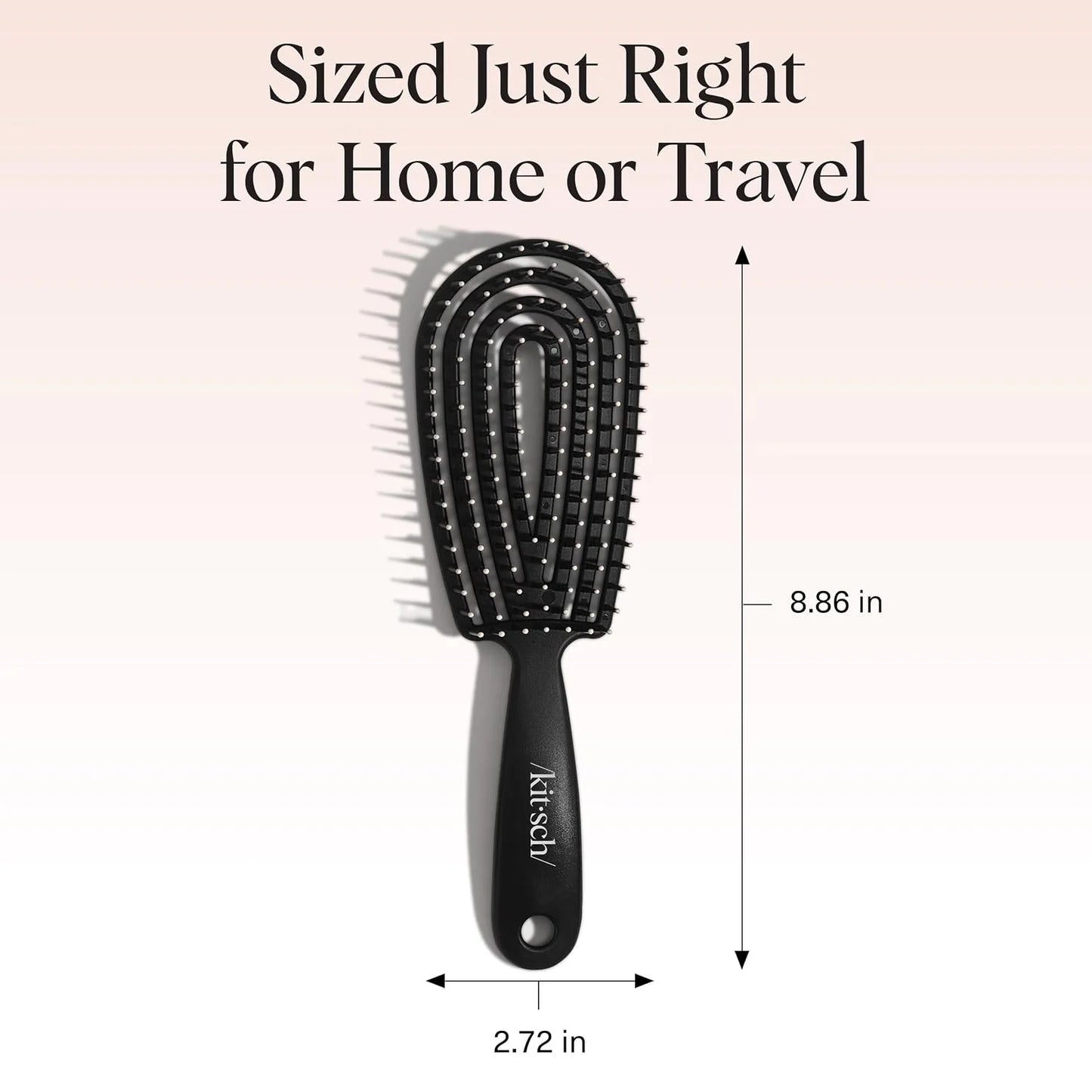 Kitsch Flexi Flow Detangler Brush, Hair Brushes For Women - Soft Violet