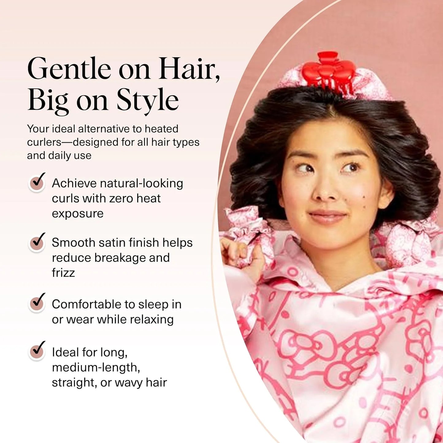 Kitsch Velvet Heatless Curls Overnight Set - Eucalyptus