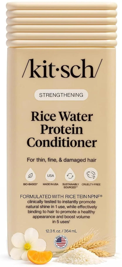 Kitsch Strengthening Rice Water Conditioner for Hair Growth – 12.3 oz