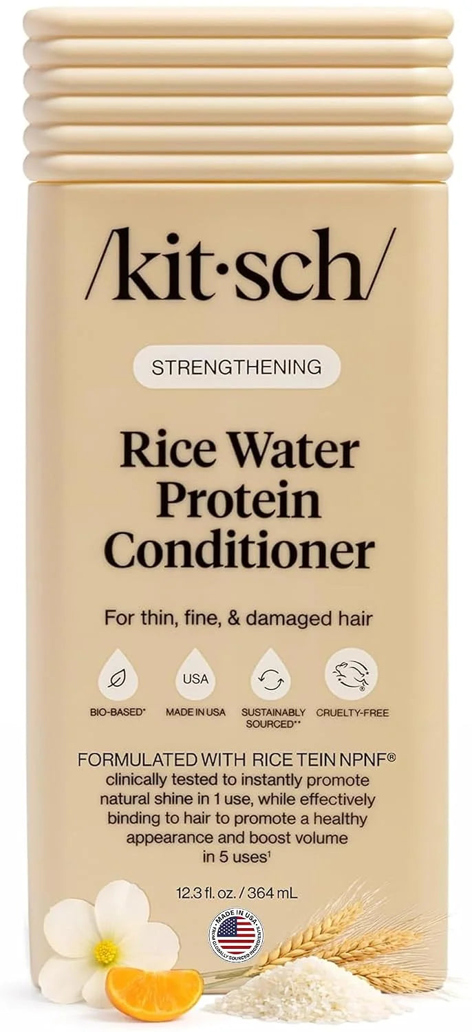 Kitsch Strengthening Rice Water Conditioner for Hair Growth – 12.3 oz