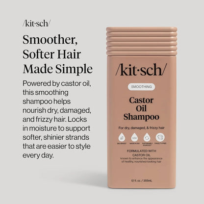 Kitsch Argan Oil Shampoo for Hair Growth – Hydrating Hair Care – 12.3 oz