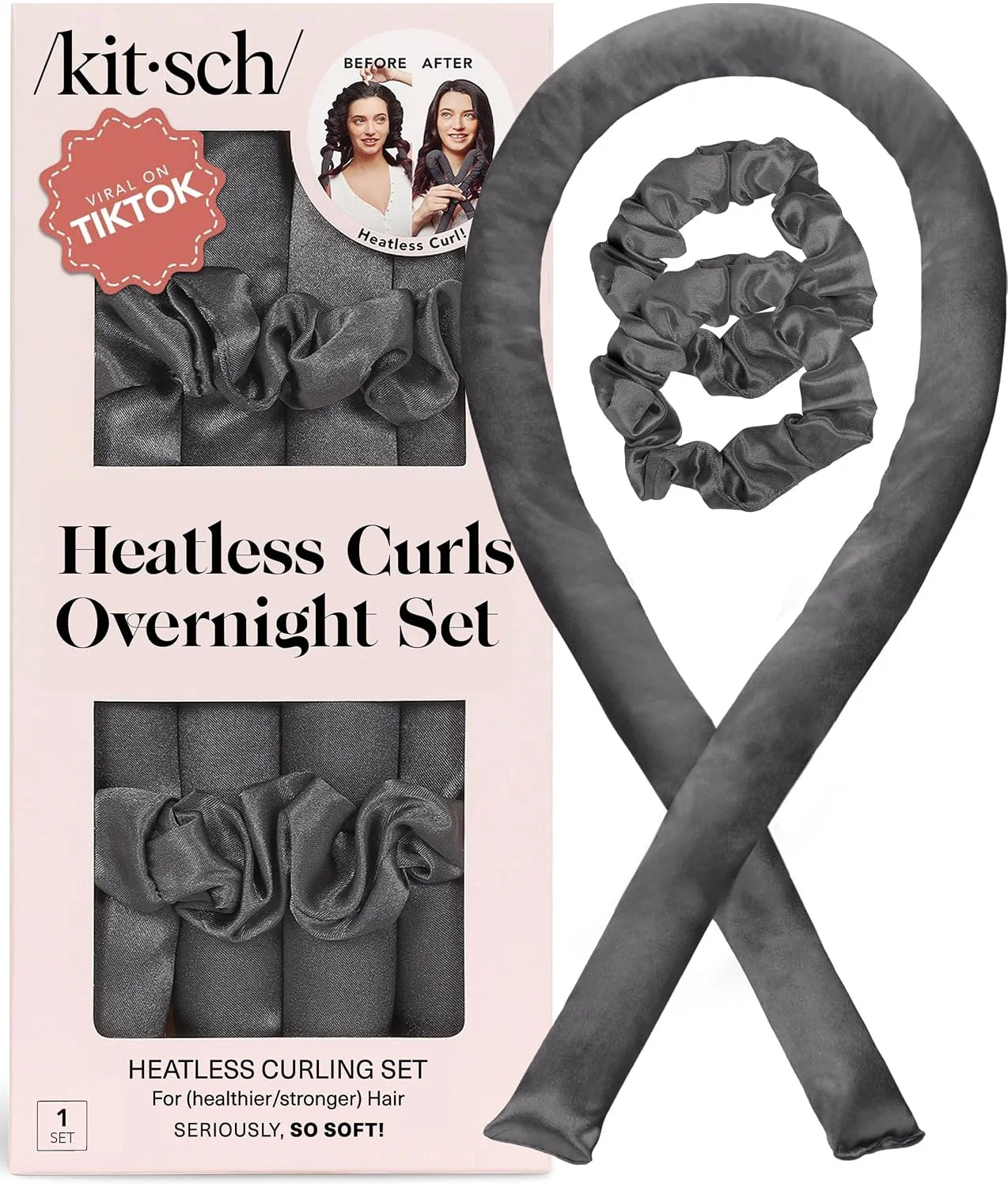 Kitsch Velvet Heatless Curls Overnight Set - Eucalyptus