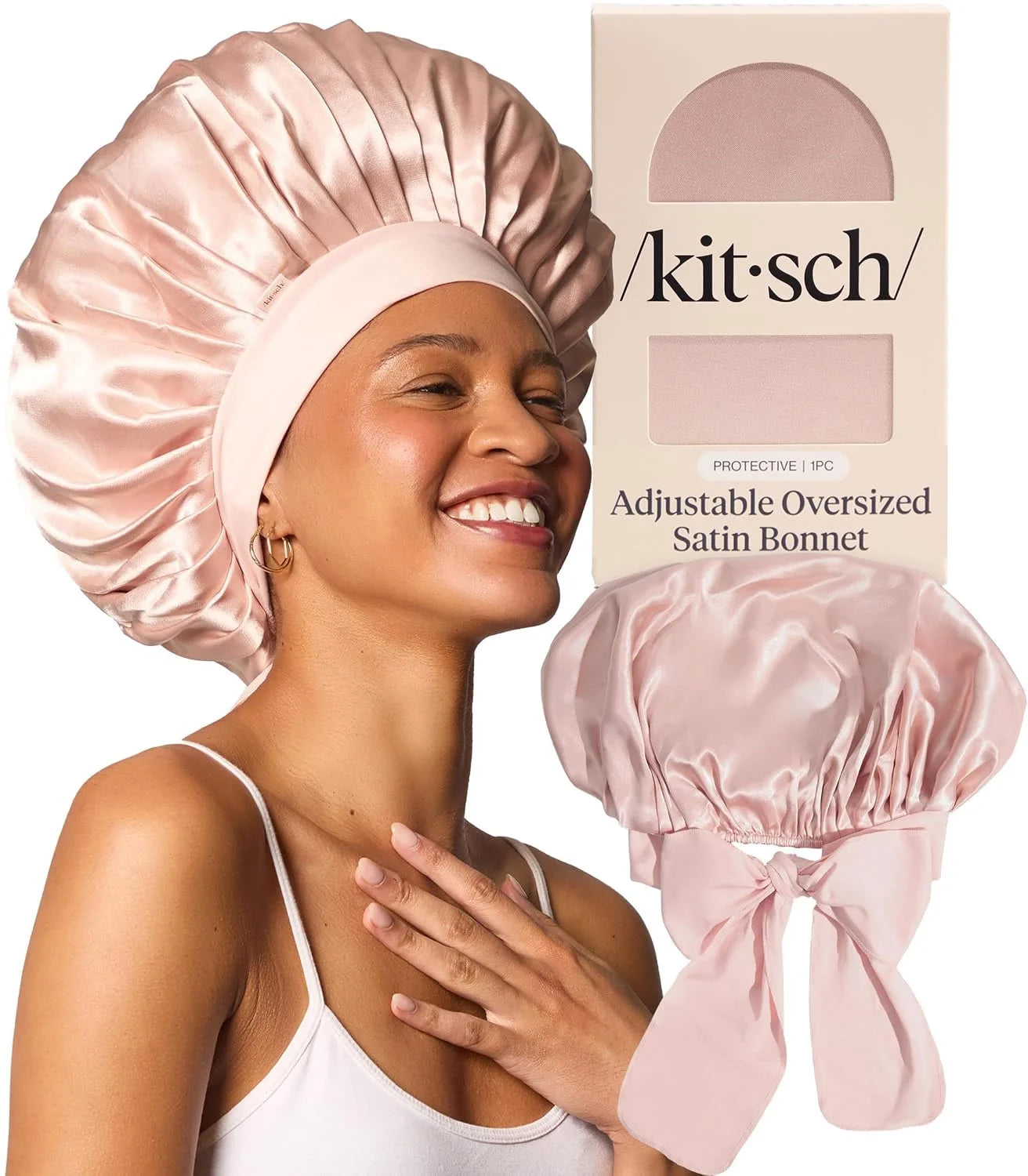 Kitsch XL Satin Bonnet for Sleeping - Aura