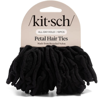 Kitsch Ribbed Hair Ties No Damage - Blush, 10pcs