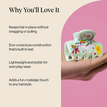 Kitsch Plastic Puffy Claw Clip - Hair Accessories For Women- Chocolate, 1pc