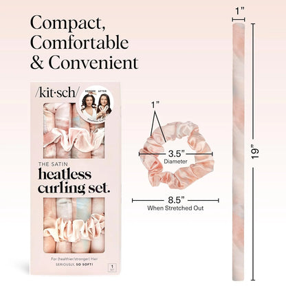 Kitsch Velvet Heatless Curls Overnight Set - Eucalyptus