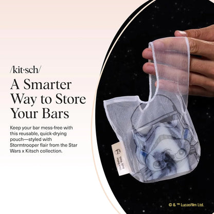 Kitsch x Star Wars Stormtrooper Soap Saver Bag – Mesh Bag Soap Holder