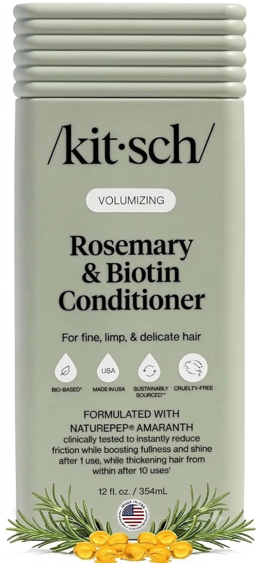 Kitsch Rosemary & Biotin Conditioner for Hair Growth – Made in USA, 12 oz