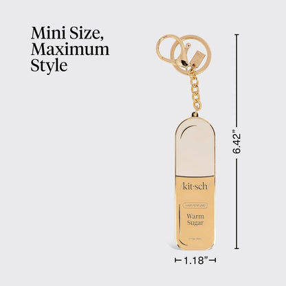 Kitsch Cute Keychain For Car Keys – Bag Charm for Handbags - Hair Perfume