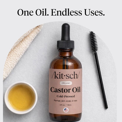 Kitsch 100% Pure Castor Oil Organic Cold Pressed - 2 oz