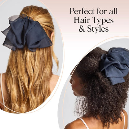 Kitsch Velvet Bow Hair Clip with Gemstone – Cute Hair Accessories, 1pc