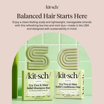 Kitsch Rosemary & Biotin Shampoo and Conditioner Set for Hair Growth