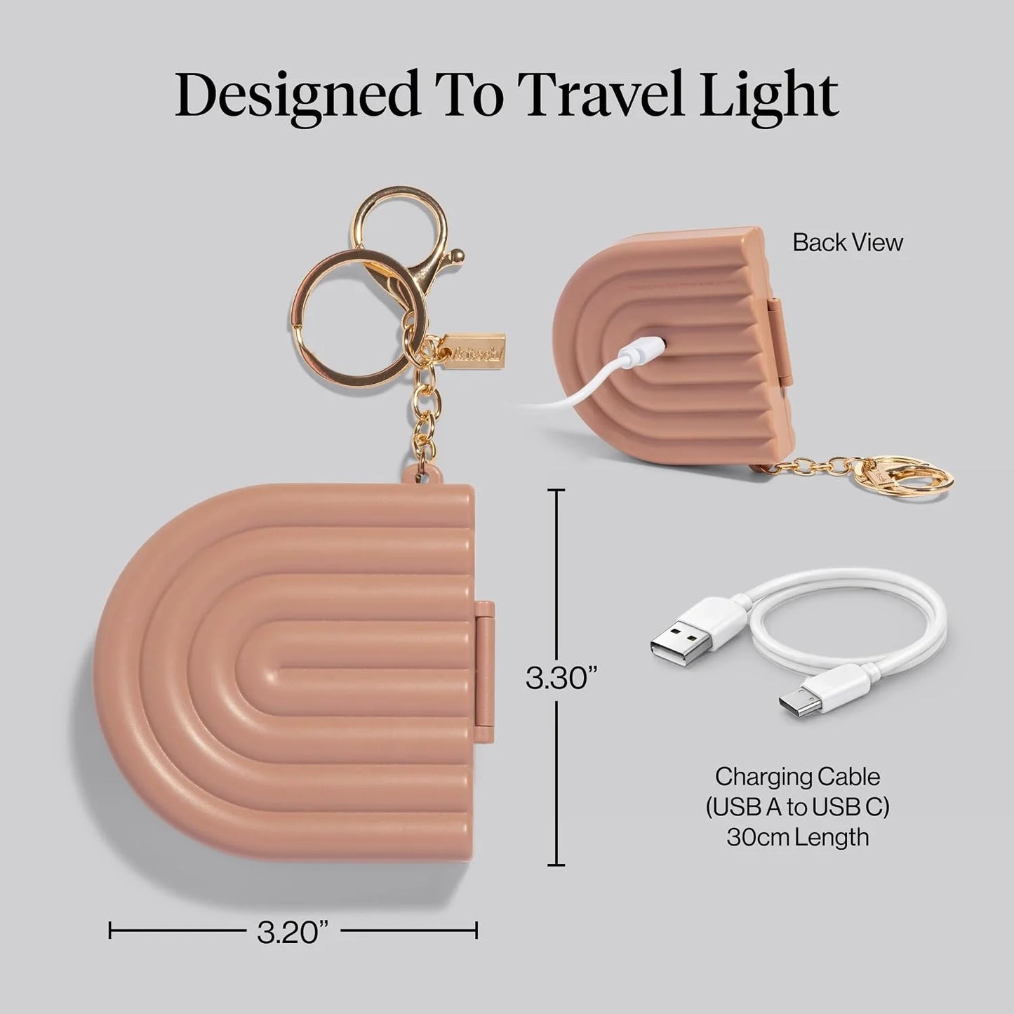 Kitsch Cute Keychain For Car Keys – Bag Charm for Handbags - Hair Perfume