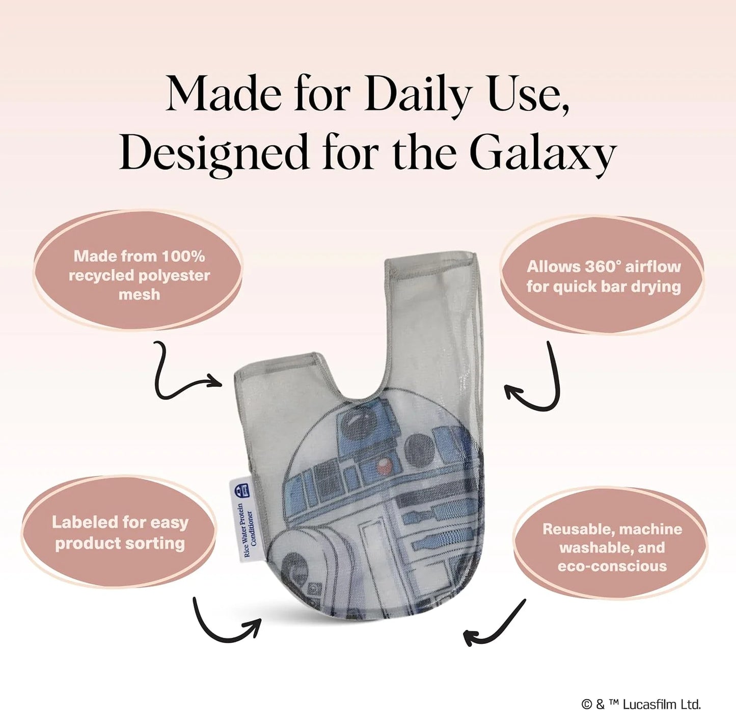 Kitsch x Star Wars Stormtrooper Soap Saver Bag – Mesh Bag Soap Holder