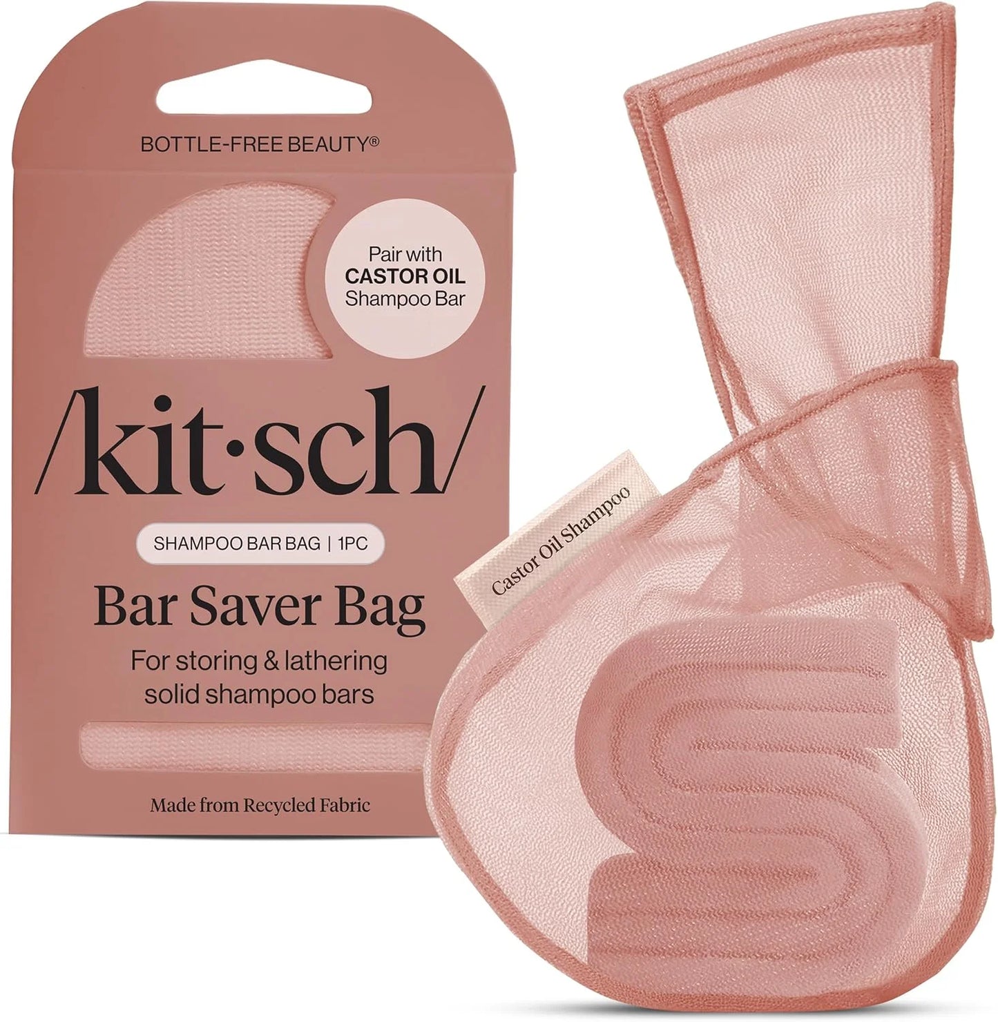 Kitsch Soap Saver Bag – Patented Mesh Bag Soap Holder with Tag Identifier