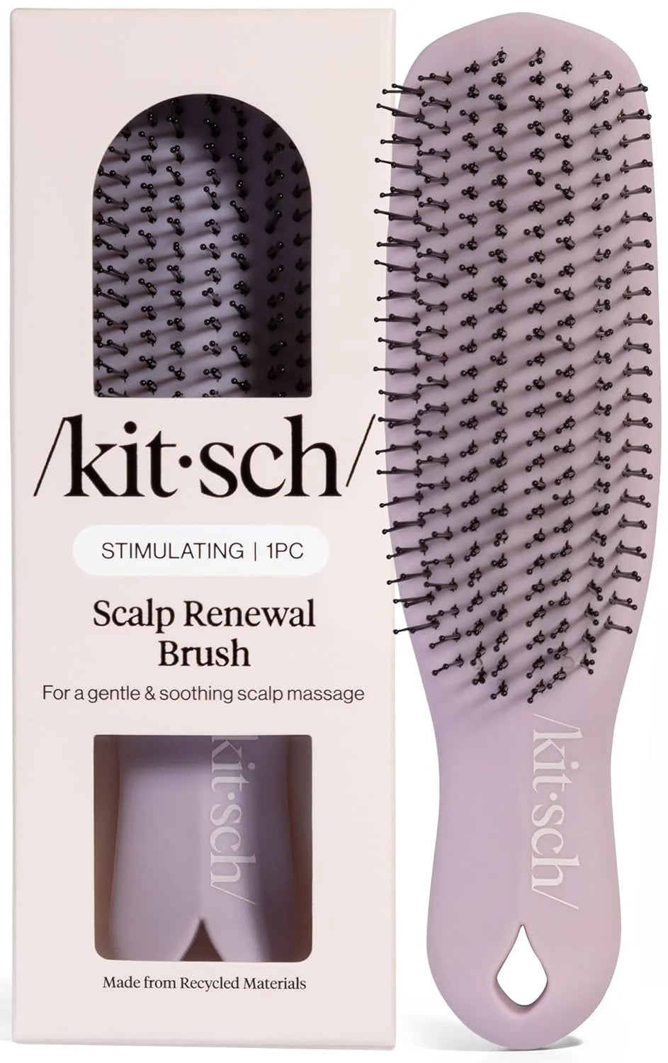 Kitsch Scalp Renewal Brush - Hairbrush Scalp Massager - Black