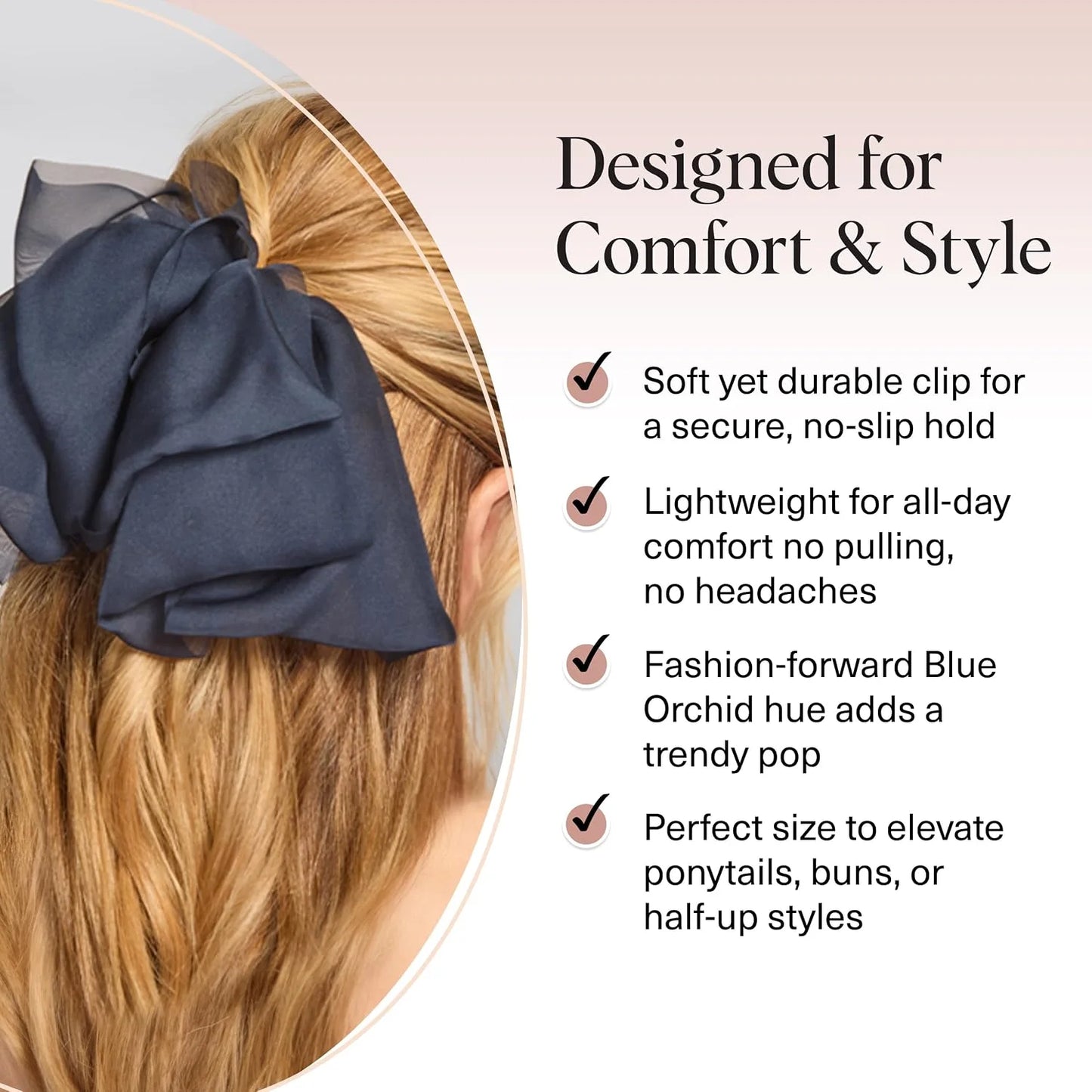 Kitsch Velvet Bow Hair Clip with Gemstone – Cute Hair Accessories, 1pc