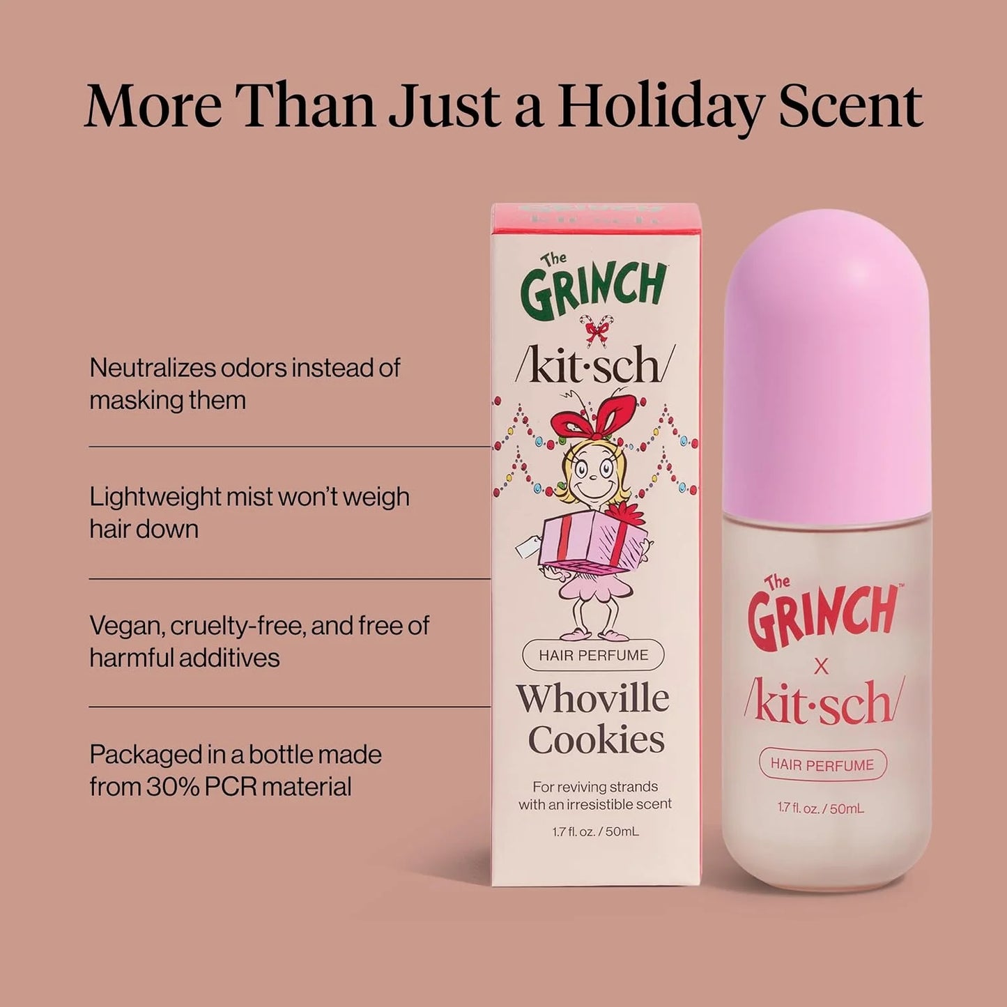 Kitsch Hair Perfume for Women – Hair Spray & Body Mist – Caramel Cream 50mL