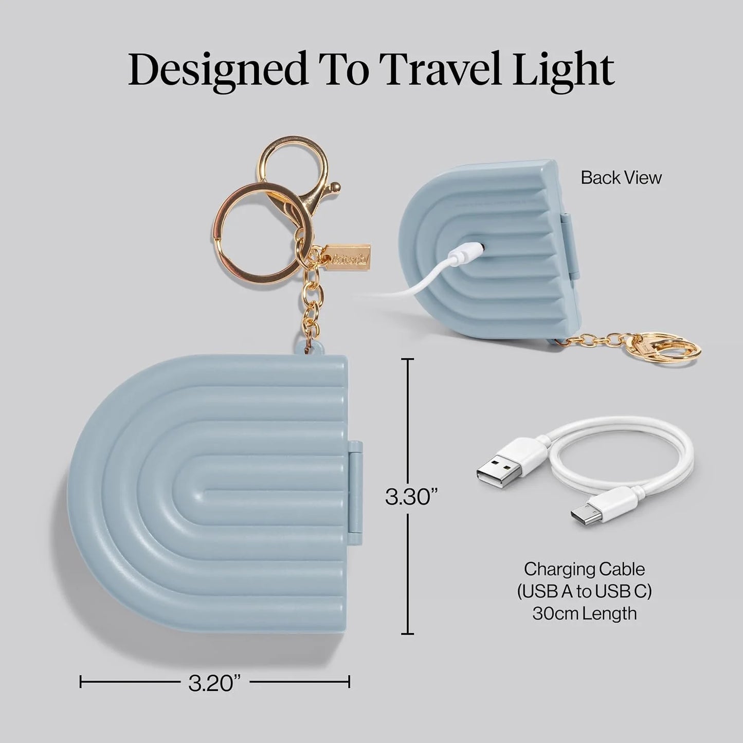 Kitsch Cute Keychain For Car Keys – Bag Charm for Handbags - Hair Perfume