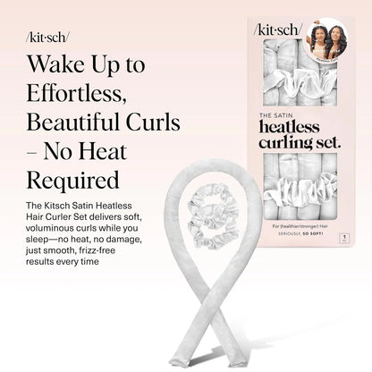 Kitsch Velvet Heatless Curls Overnight Set - Eucalyptus
