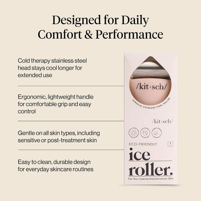 Kitsch Mini Ice Roller for Face Tool Set – Cooling Face Rollers - Blush