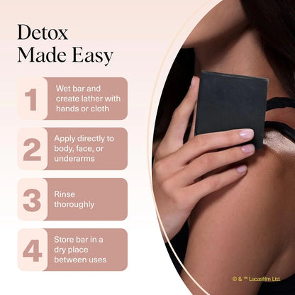 Kitsch Charcoal Soap Body Wash Bar for Cleansing – Made in USA, 4 oz