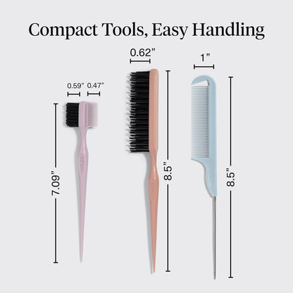Kitsch Slick Back Hair Brush – Slick Back Brush for Styling