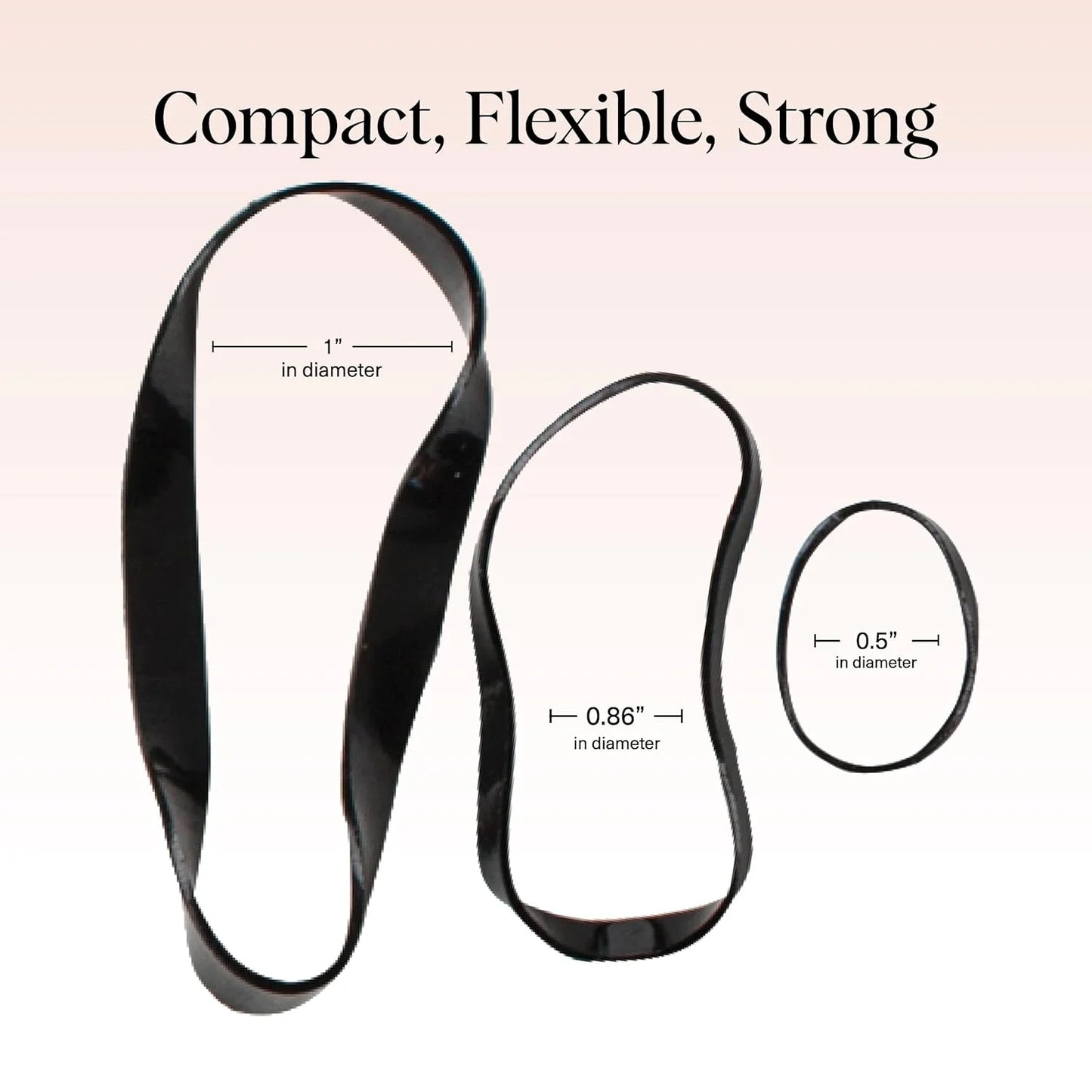 Kitsch Hair Ties No Damage for Kids, Teens and Women - Black, 500pcs