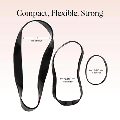 Kitsch Hair Ties No Damage for Kids, Teens and Women - Black, 500pcs