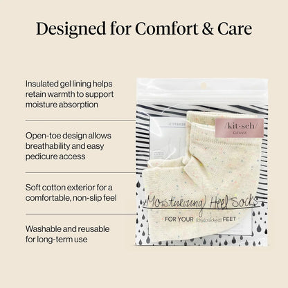 Kitsch Moisturizing Heel Socks for Cracked Heel Treatment - 1 Pair