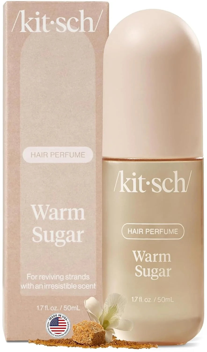 Kitsch Hair Perfume for Women – Hair Spray & Body Mist – Warm Sugar, 50mL