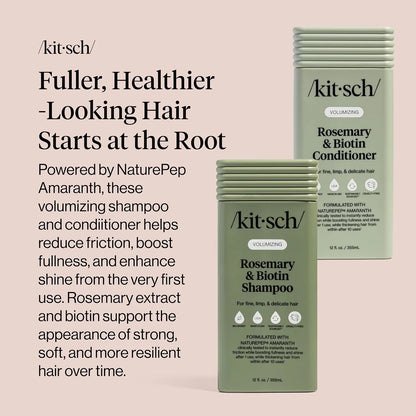 Kitsch Rice Water Shampoo and Conditioner Set for Hair Growth – Made in USA