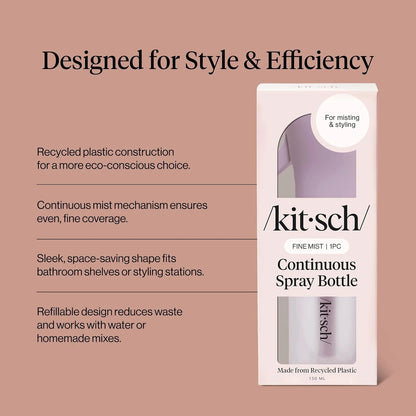 Kitsch Continuous Spray Bottle for Hair – Sheer Violet, 150ml